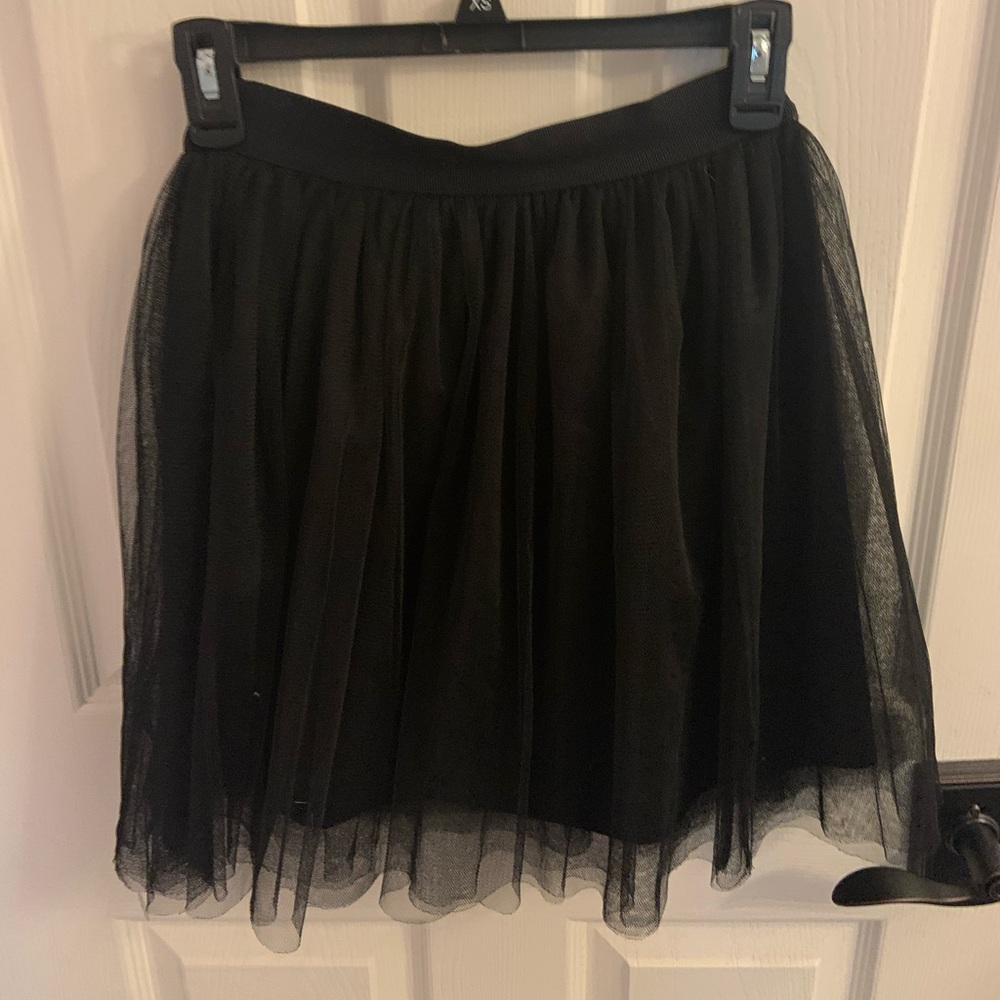 black tulle skirt